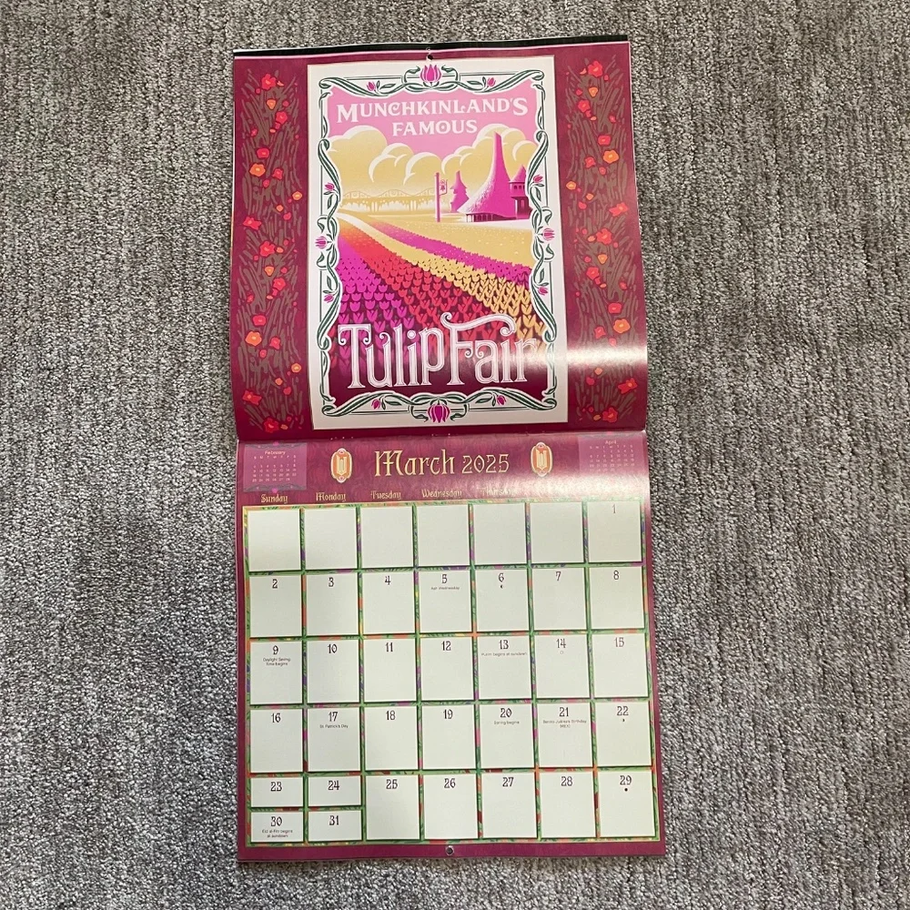 Wicked 12 Month Calendar Collectors Edition Unused No Writing Clean Pages